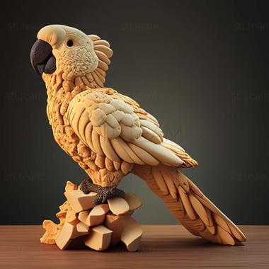 3D model Cookie cockatoo famous animal (STL)